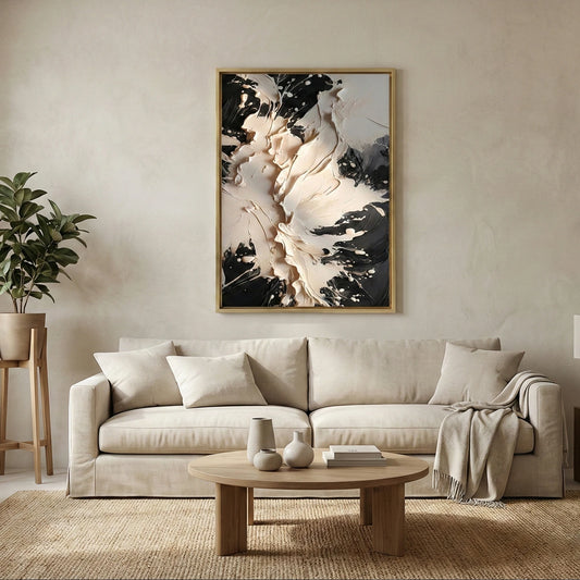 The Void - Heavy Texture Abstract Wall Art