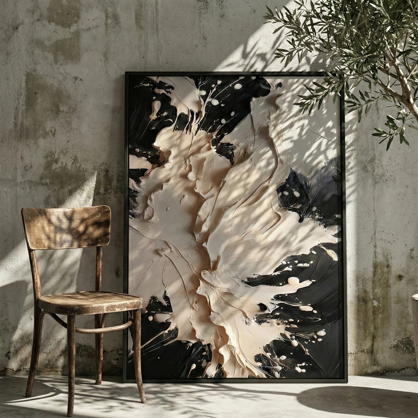 The Void - Heavy Texture Abstract Wall Art