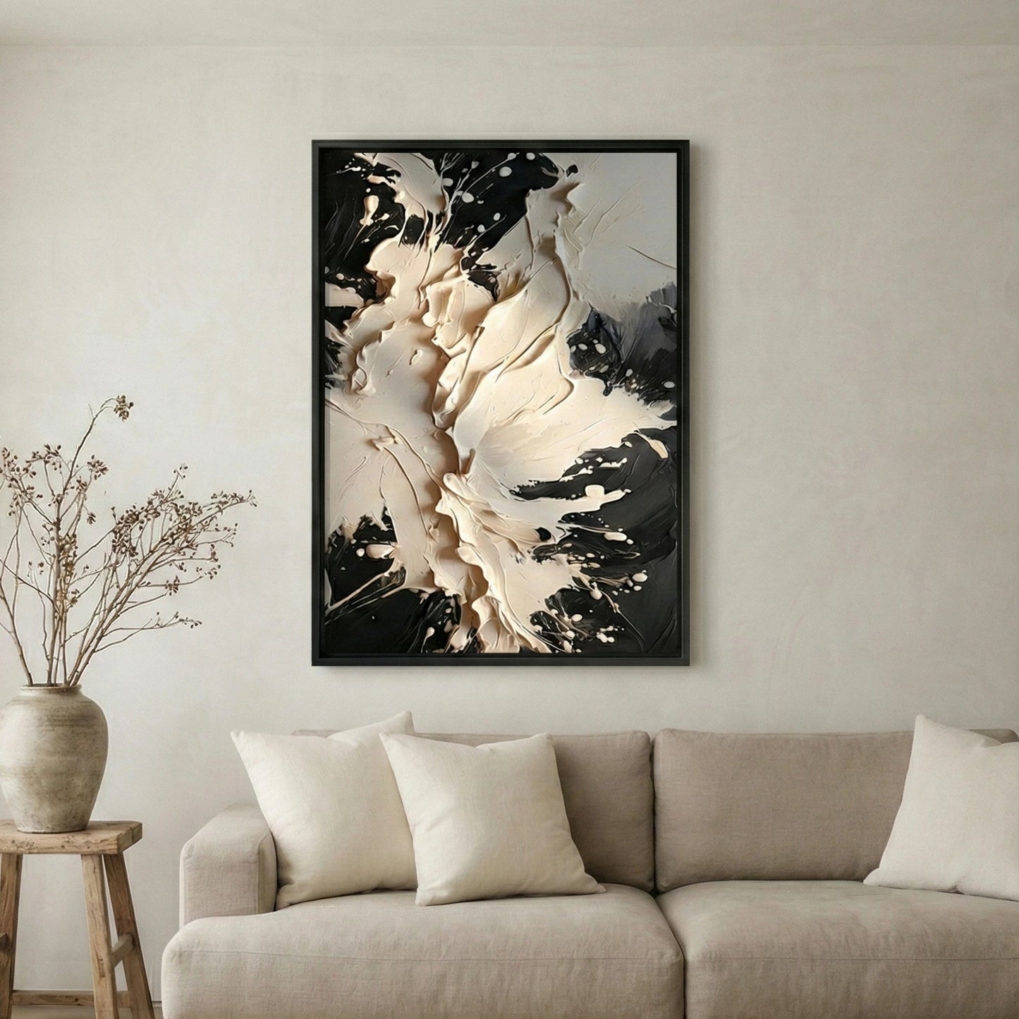 The Void - Heavy Texture Abstract Wall Art