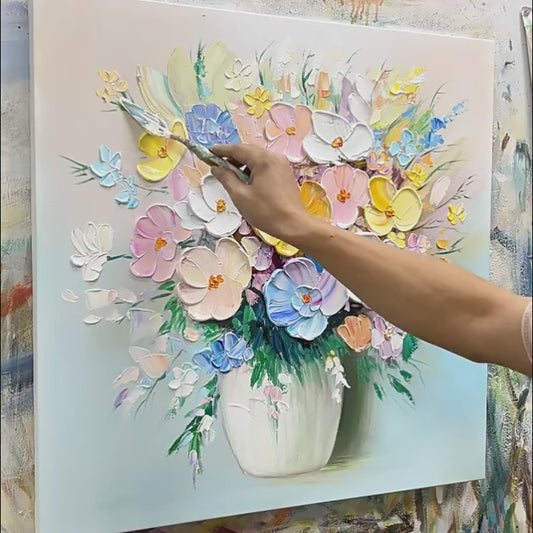 Aurelia Impasto Bloom hand-painted floral texture and finish video