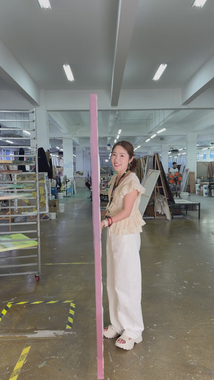 Workshop video showing the finished Roses at the Open Window painting turning from side to front