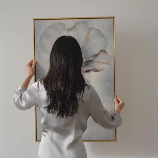 Aurelian Silence hand-painted flower relief texture and finish video