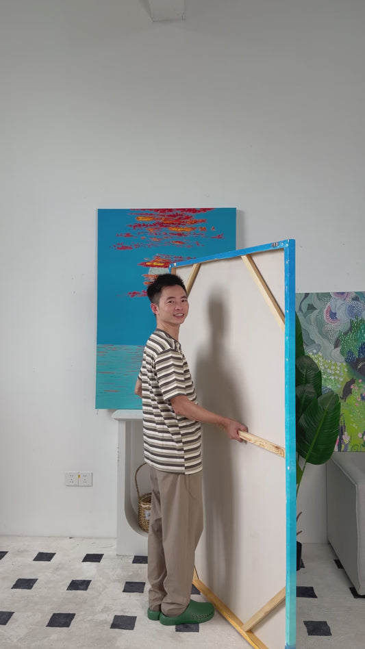 Workshop video showing Blue Sky Gallop turning from its canvas-back profile to a complete frontal view